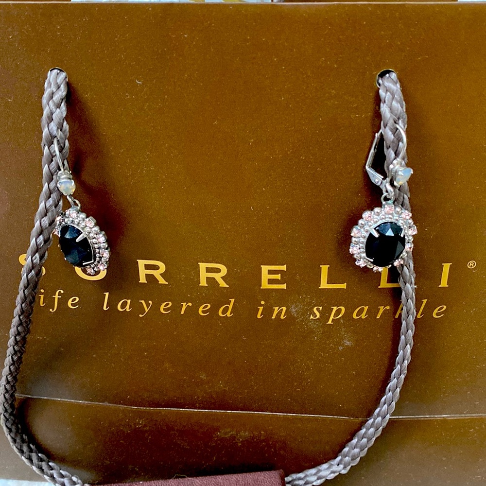 Black Sorrelli Statement Earrings (Handcrafted Ar… - image 3